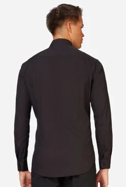 OppoSuits Solid Colored Shirts^Black Knight