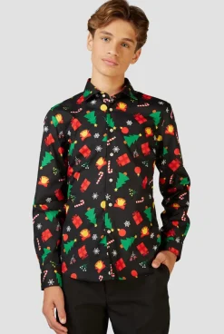 OppoSuits Christmas Shirts^Christmas Icons Black
