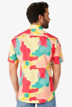 OppoSuits Casual Shirts^Coral Camo