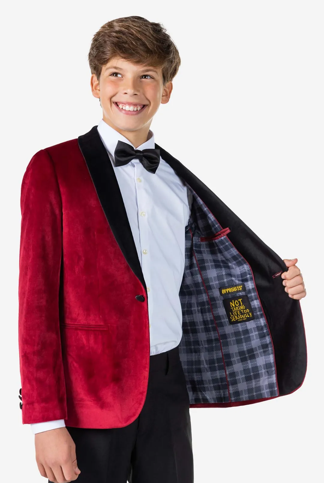 OppoSuits Blazers^Dinner Jacket - Burgundy