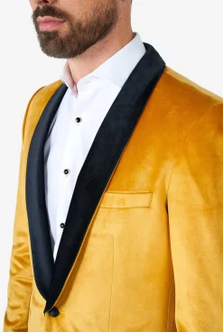 OppoSuits Christmas Blazers^Dinner Jacket - Gold