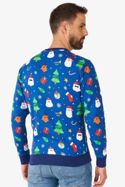 OppoSuits Christmas Sweaters^Festivity Blue