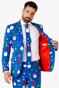 OppoSuits Christmas Suits^Festivity Blue