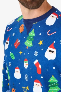 OppoSuits Christmas Sweaters^Festivity Blue