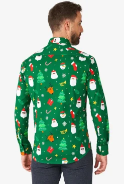 OppoSuits Christmas Shirts^Festivity Green