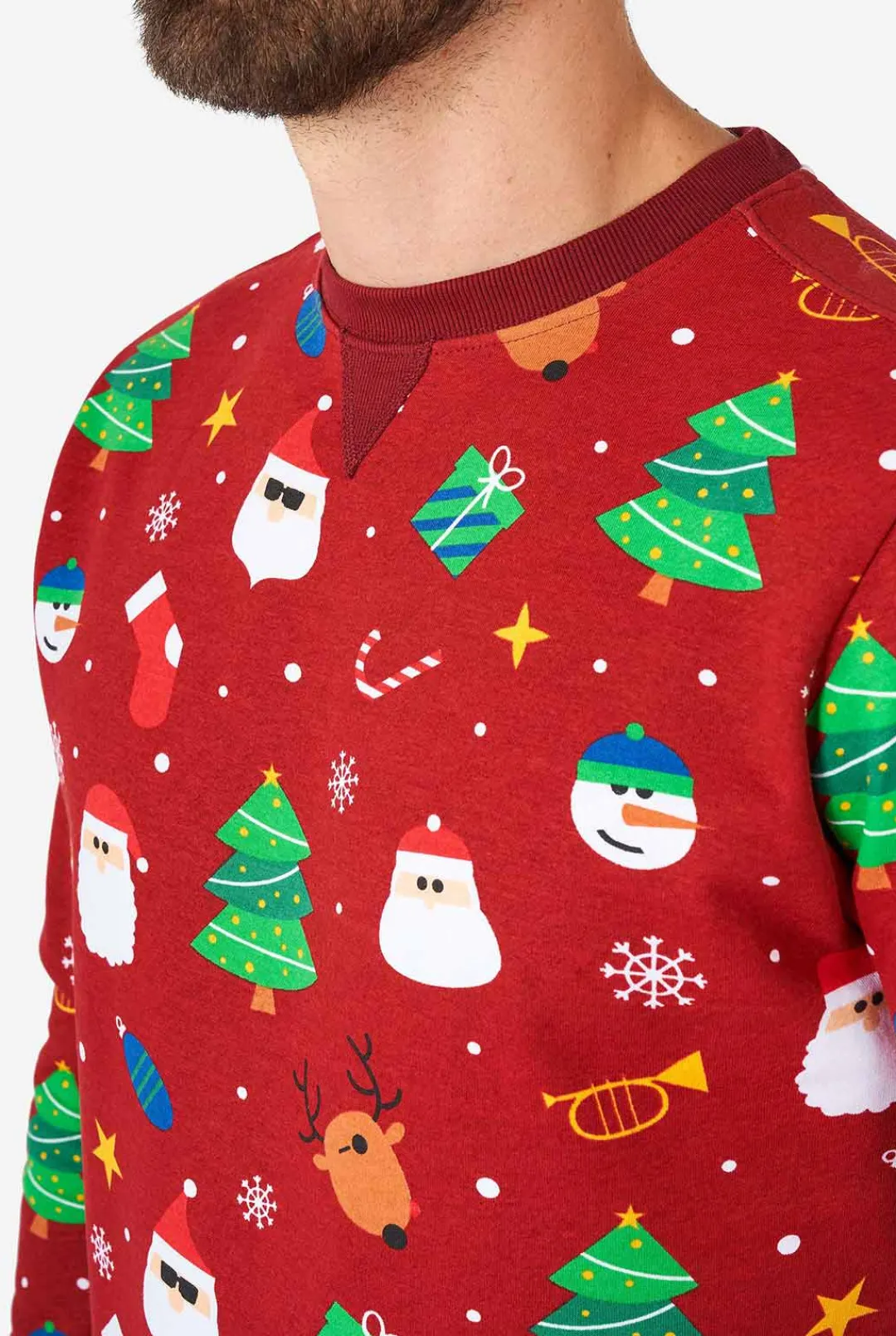 OppoSuits Christmas Sweaters^Festivity Red