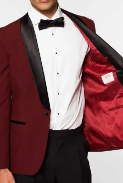OppoSuits Christmas Tuxedos^Hot Burgundy