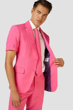 OppoSuits Solid Colored Suits^Mr. Pink