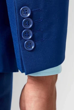 OppoSuits Solid Colored Suits^Navy Royale - Flaminguy Lining