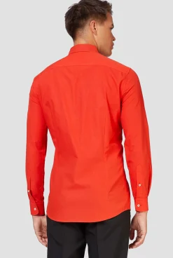 OppoSuits Solid Colored Shirts^Red Devil