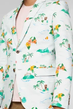 OppoSuits Deluxe Blazers^Tropical - Hawaiian - Aloha Blue