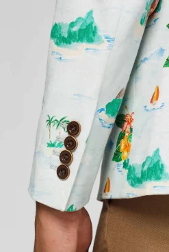 OppoSuits Deluxe Blazers^Tropical - Hawaiian - Aloha Blue