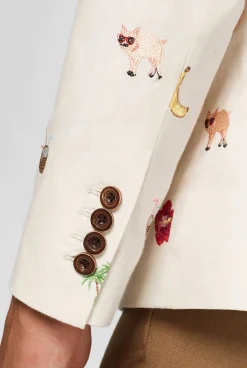 OppoSuits Deluxe Blazers^Tropical - Summer Icons - Off White