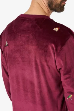 OppoSuits Christmas Sweaters^Velvet Red - Xmas Icons