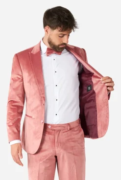 OppoSuits Christmas Tuxedos^Vintage Pink Velvet
