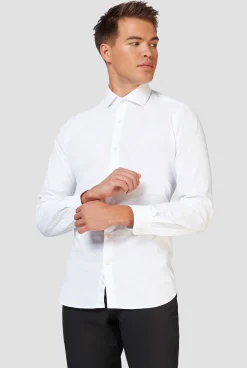 OppoSuits Solid Colored Shirts^White Knight