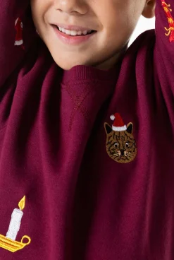 OppoSuits Sweaters^X-Mas Icons - Burgundy