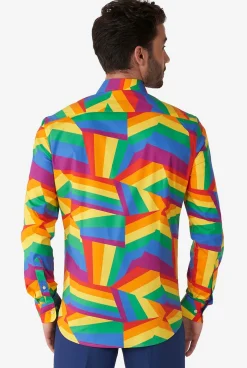 OppoSuits Casual Shirts^Zig Zag Rainbow